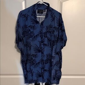 Harley-Davidson Navy and Black Palm Shirt